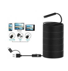 Эндоскоп (гибкая камера) 15 метров Micro USB, USB и Type-C